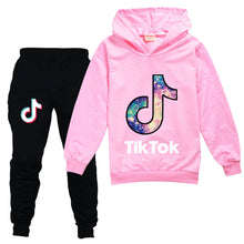 Load image into Gallery viewer, Tik Tok Kids Sweatshirt Casual Pants Set - Little JQube
