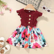 Load image into Gallery viewer, Girls Floral Print Dress - Little JQube
