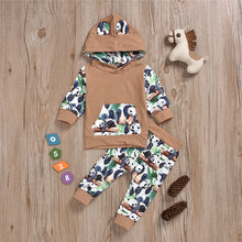 Load image into Gallery viewer, 2 PCS Panda Print Outfit Set - Little JQube
