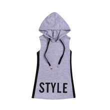 Load image into Gallery viewer, Style Hooded Sleeveless Dress - Little JQube
