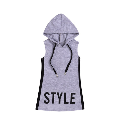 Style Hooded Sleeveless Dress - Little JQube