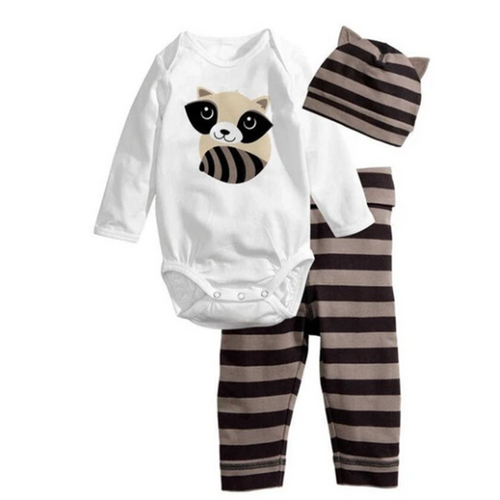 3PCS ANIMAL PRINT OUTFIT SET - Little JQube