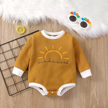 Load image into Gallery viewer, Sun Print Long Sleeve Romper - Little JQube
