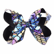 Load image into Gallery viewer, Mermaid Fish Scale Bow - Little JQube
