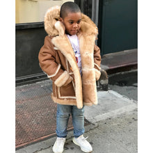 Load image into Gallery viewer, Warm Faux Fur Hooded Jacket - Little JQube
