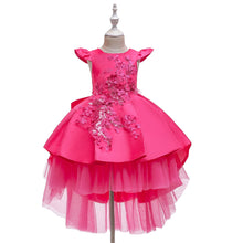 Load image into Gallery viewer, Tulle Lace Party Girls Dress - Little JQube
