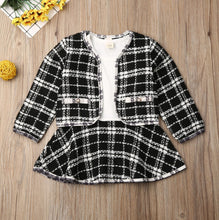 Load image into Gallery viewer, Girl fashion Plaid Outfit - Little JQube
