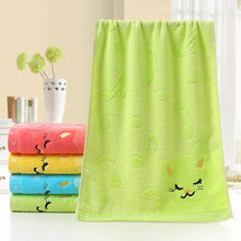 Load image into Gallery viewer, Musical Note and Cat Pattern Towel - Little JQube
