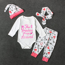 Load image into Gallery viewer, The Princess Has Arrived Romper and Pant Set - Little JQube
