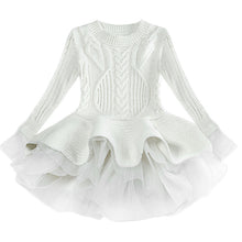 Load image into Gallery viewer, Peplum Knitted Tutu Dress - Little JQube
