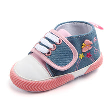 Load image into Gallery viewer, Soft-Soled Butterfly Baby Shoes - Little JQube
