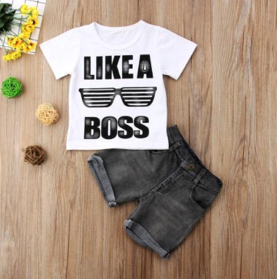 Like A Boss Two-Piece Set - Little JQube