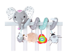 Load image into Gallery viewer, Plush Animal Hanging Rattle - Little JQube
