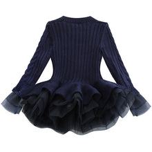 Load image into Gallery viewer, Peplum Knitted Tutu Dress - Little JQube
