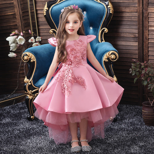 Tulle Lace Party Girls Dress - Little JQube