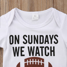 Load image into Gallery viewer, Football Print Onesie - Little JQube
