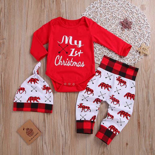 Baby Boy First Christmas Outfit - Little JQube