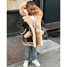 Load image into Gallery viewer, Warm Faux Fur Hooded Jacket - Little JQube
