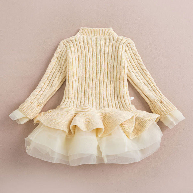 Knitted Sweater Tutu Dress - Little JQube 0