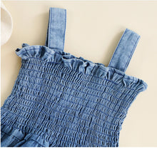 Load image into Gallery viewer, Sleeveless Denim Romper - Little JQube
