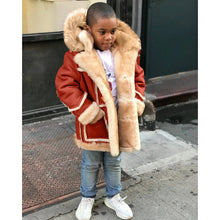 Load image into Gallery viewer, Warm Faux Fur Hooded Jacket - Little JQube
