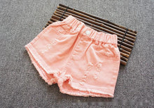 Load image into Gallery viewer, Girls Denim Shorts - Little JQube
