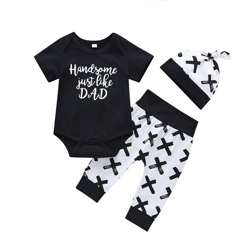 Handsome Just Like Dad Outfit Set - Little JQube