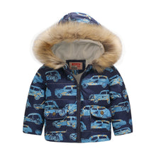 Load image into Gallery viewer, Fur Hooded Thickened Jacket - Little JQube
