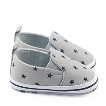 Load image into Gallery viewer, Navy Blue Star Pattern Baby Shoes - Little JQube
