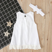 Load image into Gallery viewer, Sleeveless Dress with Bow Headband - Little JQube
