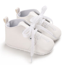 Load image into Gallery viewer, CROSS PRINT BABY BAPTISM SHOES - Little JQube
