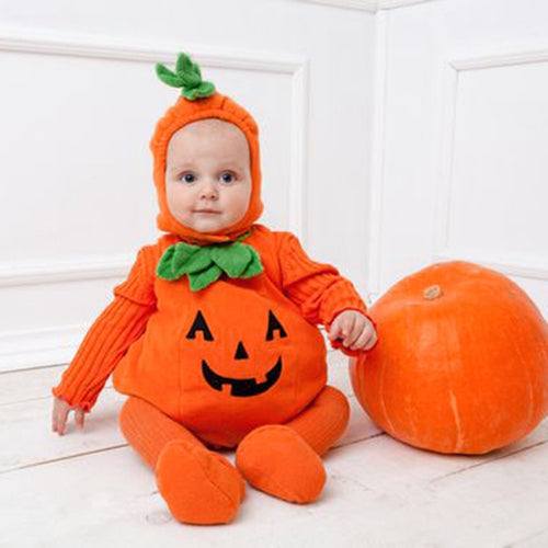 Baby Pumpkin Design Romper - Little JQube