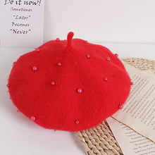 Load image into Gallery viewer, Girls Beaded Princess Beret - Little JQube
