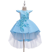 Load image into Gallery viewer, Tulle Lace Party Girls Dress - Little JQube
