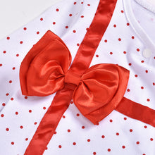 Load image into Gallery viewer, Infant Polka Dot Bowknot Romper - Little JQube
