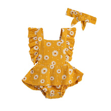 Load image into Gallery viewer, Daisy Ruffled Romper - Little JQube
