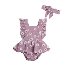 Load image into Gallery viewer, Daisy Ruffled Romper - Little JQube
