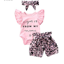 Load image into Gallery viewer, I Got it Form My Mama Romper and Shorts - Little JQube
