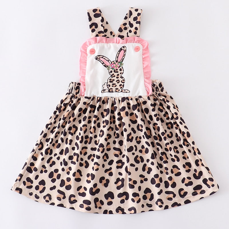 Leopard Pattern Easter Dress - Little JQube