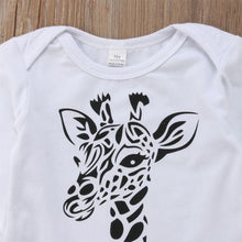 Load image into Gallery viewer, Giraffe Print Outfit Set - Little JQube
