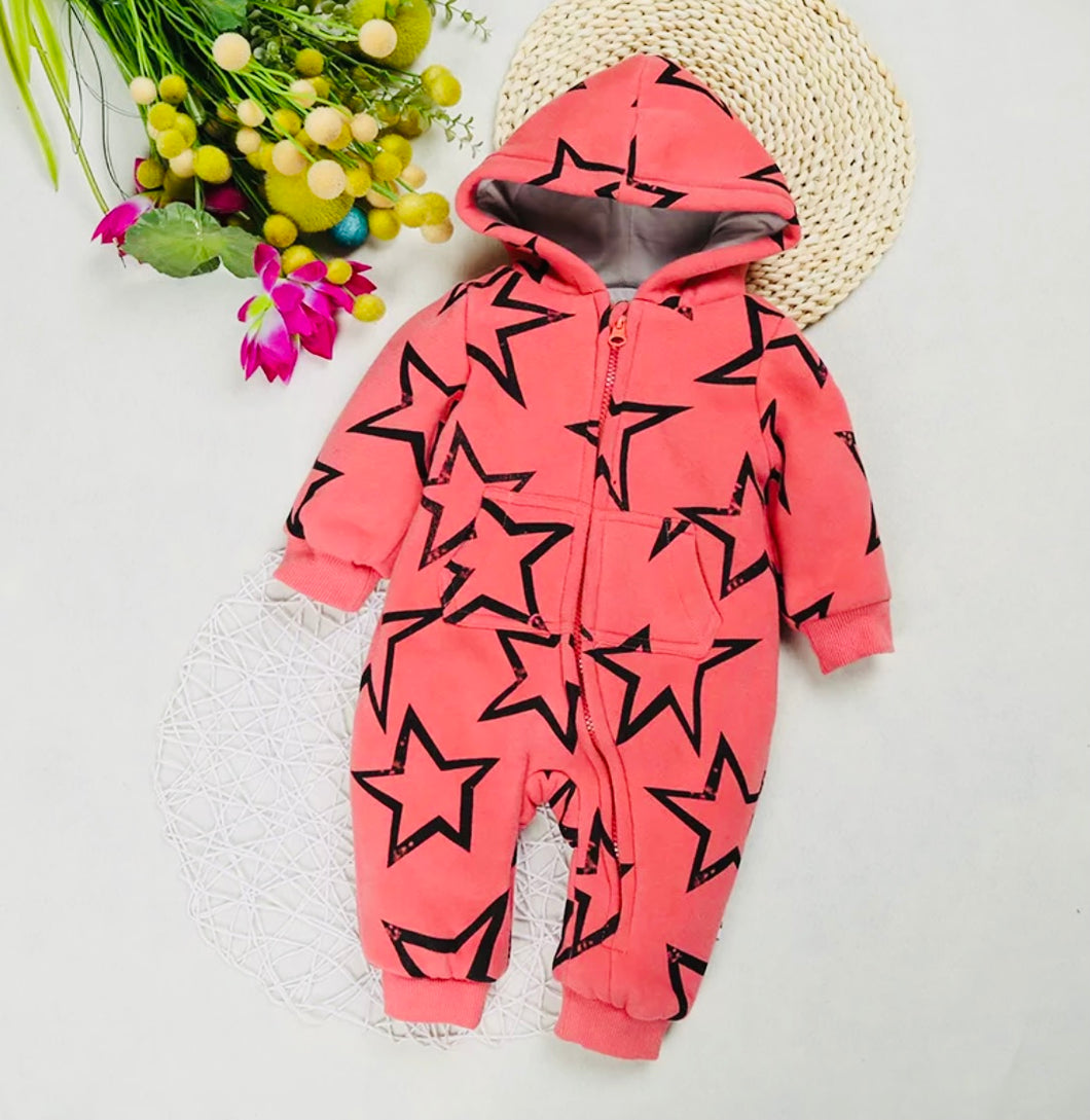 Star Pattern Baby Jumpsuit - Little JQube