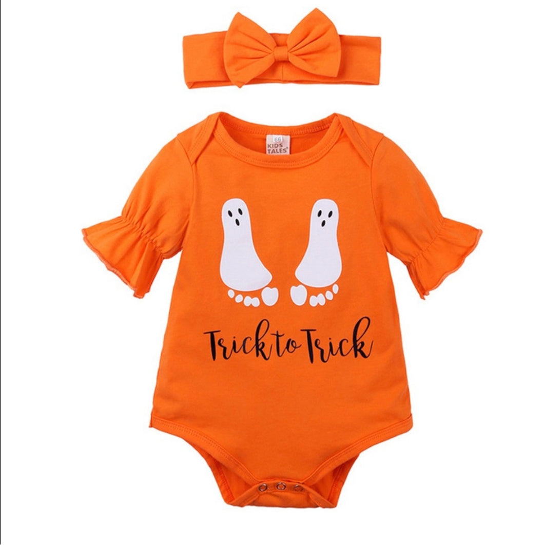 Halloween Flare Sleeve Onesie - Little JQube