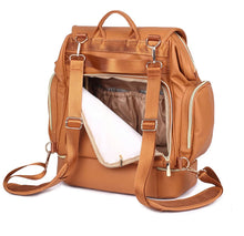 Load image into Gallery viewer, Leather Diaper Backpack Bag - Little JQube
