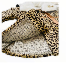 Load image into Gallery viewer, Girls Faux Fur Leopard Print Coat - Little JQube
