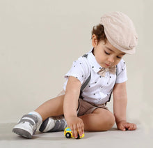 Load image into Gallery viewer, Triangle Printed Romper and Pant Sets - Little JQube
