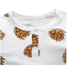 Load image into Gallery viewer, Pinecone Print Onesie - Little JQube
