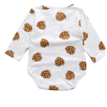 Load image into Gallery viewer, Pinecone Print Onesie - Little JQube
