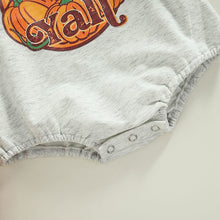 Load image into Gallery viewer, Pumpkin Print Sweatshirt Romper - Little JQube
