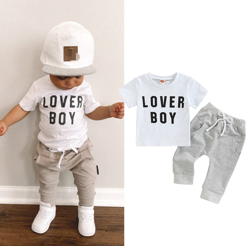 Lover Boy T-Shirt and Pant Sets - Little JQube
