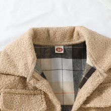 Load image into Gallery viewer, Fur Plaid Double-sided Coat - Little JQube
